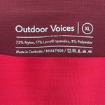 Outdoor Voices leggings coral scarlet pink cropped Tech Sweat 3/4 length XL Photo 2