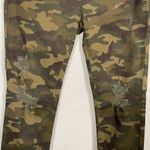 Judy Blue  Women 11/ 30 Skinny Fit Jeans Pants Camo Green Stretch Distressed Photo 3