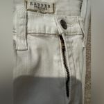 Harper  Heritage mid rise white kick crop raw hem Women Dark Jeans size 25 Photo 4