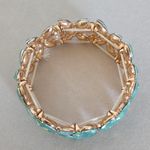 Gold Mint Green Glam Bracelet Photo 3