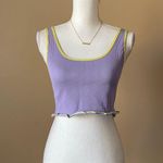 Free People  MOVEMENT | Purple Ribbed Sleeveless Crop Top Sz M/L Photo 1