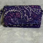 Vera Bradley  Purple and Pink Floral Wristlet Photo 0