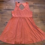 Torrid  Womens Size 3 3X Orange ALine Tank Dress V Neck Cut Out Key Hole EUC Photo 7