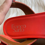 Franco Sarto Wedge Sandals Tennia Espadrille Platform Sandal Tangelo Suede Size Photo 7