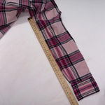 Talbots Long Sleeve Pastel Madras Plaid Cotton Button Up Spring Preppy Shirt XS Photo 9