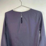 Amanda Uprichard  Gray‎ Purple Cotton Bell Sleeve Blouse Photo 4