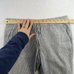 J.Crew Sz 12 Striped Linen Cotton Blend Drawstring Pants Cropped Length Women’s Photo 7