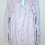 Very J Grey Boho Long Sleeve Dress NWT Size Large Photo 0