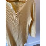 Avenue Soft Yellow Ribbed Sweater Plus Size 18 20 Business Teacher Casual Photo 3