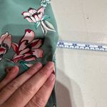 Candie's NWT Candie’s‎ Button Down Career Blouses Medium Floral Blue Lace Split Back Photo 7