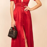 Reformation  Alexea‎ Maxi Dress Red US 2 Birthday Romantic Date Night Party Photo 0