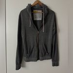 Aviator Nation  M Bolt Gray Zip-Up Hoodie Photo 2
