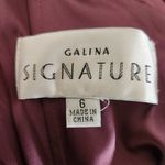 Galina Signature Purple Satin Evening Gown NWT Size 6 Purple Prom Dress Photo 7