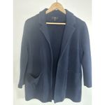 J.Crew 365 Navy Sophie Open Front Sweater Blazer -Small Merino Wool Blend Photo 5