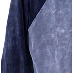 Style & Co  Sport Blue Full Zip Velour Track Jacket Hoodie Womens XL Stretch Photo 3