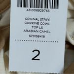 Chico's  Original Stripe Corinne Cowl Top Chico’s Size 2 US Size 12 NWT Photo 6