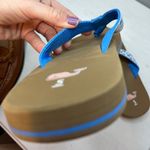 Vineyard Vines Watercolor Whale Blue Thong Flip Flops Sandals sz 5 Photo 8