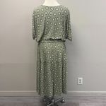 Lane Bryant  Olive Green Geo Fit & Flare Jersey Dress - New - Size 26/28 Photo 3