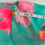 Handmade Vintage Style Maxi Dress Poppy Green Print Size Small Photo 10