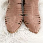 1. State  | Arnet Pink Leather Cutout Pointed Toe Ankle Booties Boots | Size 8.5 Photo 2