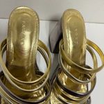 Farm Rio Sandal Block Heel Slide Gold Photo 7