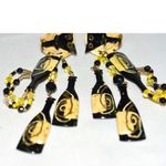 Source Unknown Putting On The Ritz Vintage Champagne Bottles/Glasses 4.5" Post Diva Earrings Photo 1