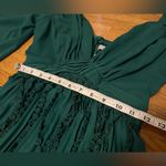 Emerald Green Long Sleeve Prom Dress size S Photo 3