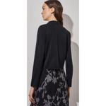 Ming Wang ‎ Tailored Moto Jacket Zip-Front Knit Size Large Photo 2