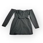 Mistress Rocks Bardot Corset Dress Women's Medium Black Mini Crepe Off Shoulder Photo 2