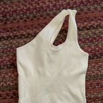 OQQ CREAM SEAMLESS ONE SHOULDER CUT OUT BODYSUIT Photo 2