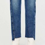 AG Adriano Goldschmied 💕AG JEANS💕 Twisted Alexxis Jeans High Rise Raw Hem ~ Mentor Dark Wash 32 NWT Photo 4