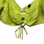 Wild Fable Womens Top Medium Eyelet Cropped Puff Sleeves Dainty Beachy Coquette Photo 4