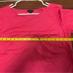 Talbots Women’s  100% Cotton 3/4 Tie Sleeves Crewneck Pink Casual or dress up M Photo 5
