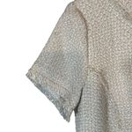 Eliza J  Cream Short Sleeve Fringe Detail Formal Sheath Dress Women Sz 8 Photo 5