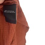 7 For All Mankind 7 For All Mankind Small Oversized Cottage Gauze Persimmon Maxi Peasent Dress Photo 8