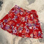 Kimchi Blue  x Urban Outfitters Floral Button-Front Mini Skirt in Red Size Small Photo 4