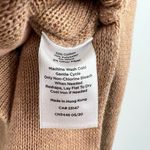 Talbots Camel Brown Long sleeve wool Sweater cardigan Coat Pockets small petite Photo 3