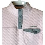 Spyder Sweatshirt Womens S Pink Long Sleeve Snap Mock Neck Quilted Pullover Photo 2