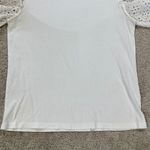 Veronica Beard Jeans Women’s Eyelet Puff Sleeve Top Boho in White Size XS Photo 2