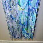 Soft Surroundings  Dress Stella Painterly Blue Floral Watercolor Artsy Ma… Photo 3