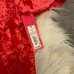 Xhilaration  Red Velvet Bodysuit Photo 3