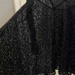 Free People  Black Lace Tunic/Sheer Dress Size Large Photo 4