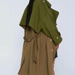Nasty Gal Two Tone Belted Oversized Trench Wrap Coat US size 8 Photo 3