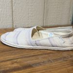 L.L.Bean  Women's Slip On Espadrille Shoes Size 9.5 Medium Beige Purple Stripe Photo 6