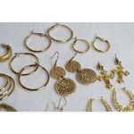 Everyday Style 10pr Gold Tone Chic Post Fish Hook Earrings Like New Photo 3