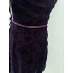 Vtg CDC Dress 8 Purple Velvet Burnout Sheer Sparkle Whimsigoth Witchy Fairy Goth Photo 5