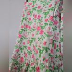 Hill House  Mirabel Midi Wrap Skirt Pink Roses Photo 4