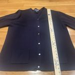 Lands' End Lands’End women’s navy blue button down cardigan sweater size medium (10/12). Photo 7