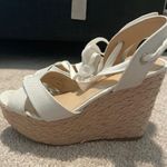 Lulus White Tie Wedges Photo 0