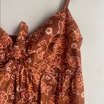 J.Crew Tie-front Jumpsuit in Vintage Vines Rust Floral Photo 4
